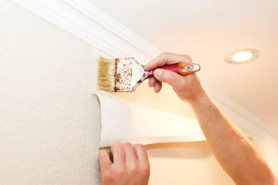 Pose de papier peint à Flévy — revêtements muraux et toiles de verre